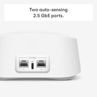 eero 7 Dual-band Mesh Wifi Router - White - Left View