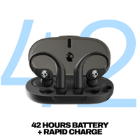 Skullcandy - Push 540 Open-Ear True Wireless Bluetooth Open Earbuds - Black - Left View