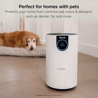 Shark - Air Purifier with Nanoseal HEPA, Cleansense IQ, Odor Lock, Cleans up to 500 sq. ft - White - Left View