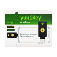 Yubico - YubiKey 5C NFC - Two-Factor authentication (2FA) Security Key, Connect via USB-C or NFC,... - Left View