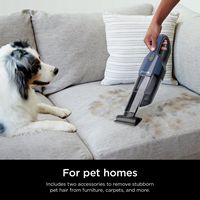 Shark - Cyclone PET Handheld Vacuum with HyperVelocity Suction, PetExtract Hair Tool - Navy Blue - Left View