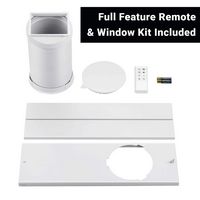Aeric - 700 Sq. Ft Portable Air Conditioner with 10,000 BTU Heater - White - Left View