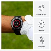Garmin - Approach S50 GPS Smartwatch 43mm Anodized Aluminum - Cream Gold Aluminum Bezel with Nylo... - Left View