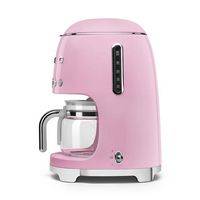 SMEG - DCF02 Drip 10-Cup Coffee Maker - Pink - Left View