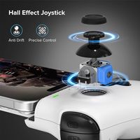 Zike - Z331 USB-C Mobile Gaming Controller for Android and iPhone 16/15 Series - White - Left View