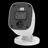 Swann - SwannForce 4K Security Camera System, 4x Bullet Analog CCTV Cameras, Microphone and Siren... - Left View