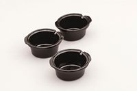 Bella - 3 x 1.5-Quart Triple Slow Cooker - Stainless Steel/Black - Left View