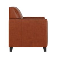 Alamont Home - Hercules Diplomat Contemporary Leather/Faux Leather Reception Chair - Cognac - Left View