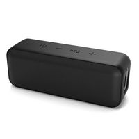 QFX - IPX7 Waterproof Portable Rechargeable Bluetooth Speaker - Black - Left View