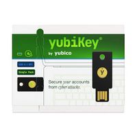 Yubico - YubiKey 5 NFC - Two-Factor authentication (2FA) Security Key, Connect via USB-A or NFC, ... - Left View