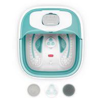 Homedics - Smart Space Deluxe Footbath with Heat Boost - Blue - Left View