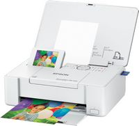 Epson - PictureMate PM-400 - C11CE84201 Wireless Photo Printer - White - Left View