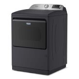 Maytag - 7.4 Cu. Ft. Pet Pro Top Load Gas Dryer with Extra Power and Sanitize Cycle - Midnight Steel - Left View
