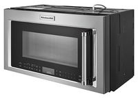 KitchenAid - 1.9 Cu. Ft. Convection Over-the-Range Microwave with Sensor Cooking - Stainless Steel - Left View