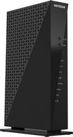 NETGEAR - Dual-Band AC1750 Router with 16 x 4 DOCSIS 3.0 Cable Modem - Black - Left View