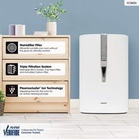 Sharp - Air Purifier and Humidifier with Plasmacluster Ion Technology Recommended for Large-Sized... - Left View