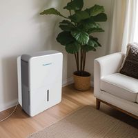 Keystone - 22-pint Dehumidifier - White - Left View