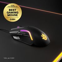 SteelSeries - Rival 5 Wired Optical Gaming Mouse with RGB Lighting - Wired - Black - Left View