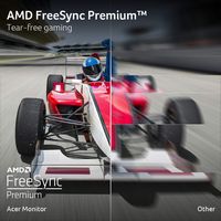 Acer - Nitro 27” IPS WQHD 320Hz 0.5ms FreeSync Premium IPS Gaming Monitor with HDR (Display Port,... - Left View