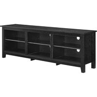 Walker Edison - Modern Open 6 Cubby Storage TV Stand for TVs up to 78