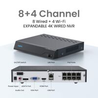 Reolink - 8 - Channel, 4 - Bullet 1 - Pan Tilt Auto Track Camera Indoor/Outdoor 4K 8MP PoE 2TB NV... - Left View