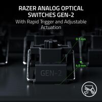 Razer - Huntsman V3 TKL 8KHz Wired Analog Optical Linear Switch Gaming Keyboard with Snap Tap for... - Left View