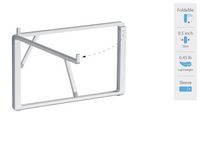 Rain Design mBar Pro + Plus Foldable Laptop Stand - Silver - Left View