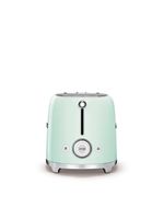 SMEG TSF02 4-Slice Long Wide-Slot Toaster - Pastel Blue - Left View