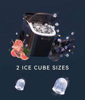 ecozy Portable Countertop Ice Maker - 9 Ice Cubes in 6 Minutes, 26 lbs Daily Output, Self-Cleanin... - Left View