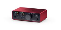 Focusrite - Scarlett Solo 4th Generation Audio Interface - Red - Left View