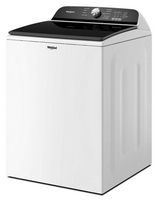 Whirlpool - 5.3 Cu. Ft. High Efficiency Top Load Washer with Deep Water Wash Option - White - Left View