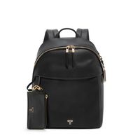 TUMI - Voyageur Holland Backpack - Black / Light Gold - Left View