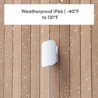 eero - Outdoor 7 Dual-Band Mesh Wi-Fi Router - White - Left View
