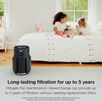 Shark - NeverChange Air Purifier, 5-Year Filter Life, 650-sq Ft - Black - Left View