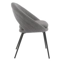 OSP Home Furnishings - Millie Accent /Dining Chair - Charcoal/ Black - Left View