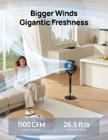 Dreo - TurboPoly Fan 362S - Gray - Left View