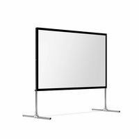Valerion - 120” Outdoor Camping Portable Folding Matte White Screen，1.3db Gain，170° half gain vie... - Left View