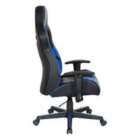 OSP Home Furnishings - Vapor Gaming Chair - Blue/Black - Left View
