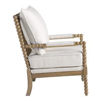 OSP Home Furnishings - Fletcher Spindle Chair - Linen - Left View