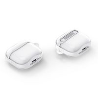 Spigen - Crystal Hybrid Case for Apple AirPods  4 - Jet White - Left View