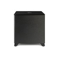 MartinLogan - Dynamo Foundation 10, 10” Sealed, Powered Subwoofer, with Magnitude MT-400 Amplifie... - Left View