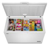 Whirlpool - 16 cu. ft. Convertible Freezer-to-Fridge Chest Freezer with 3 Storage Baskets - White - Left View