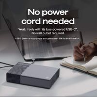 Seagate - Seagate One Touch Desktop HDD 8 TB - Space Gray - Left View