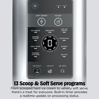 Ninja - CREAMi Scoop & Swirl Ice Cream & Soft Serve Maker, 13 One-Touch Programs - Silver - Left View