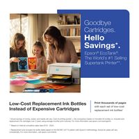 Epson - EcoTank ET-2980 Wireless All-in-One Color Supertank Inkjet Printer - White - Left View