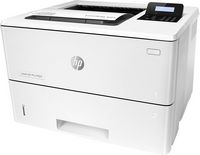 HP - LaserJet Pro M501dn Black-and-White Laser Printer - White - Left View