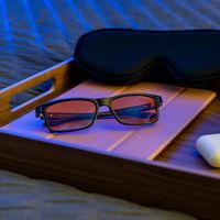 GUNNAR - Vertex  Computer Glasses with Blue Light Reduction , Amber Max Lenses - Onyx - Left View