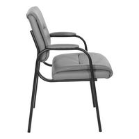 Office Star Products - Guest Chair - Grey/Black - Left View