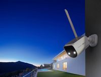 Swann - MaxRanger Version 2 4K Solar Wireless Security System W/ Base Station & 2 Forever Charged... - Left View