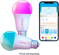 Govee - A19 800 Lumens Wi-Fi Smart LED Bulb (2-Pack) - Left View